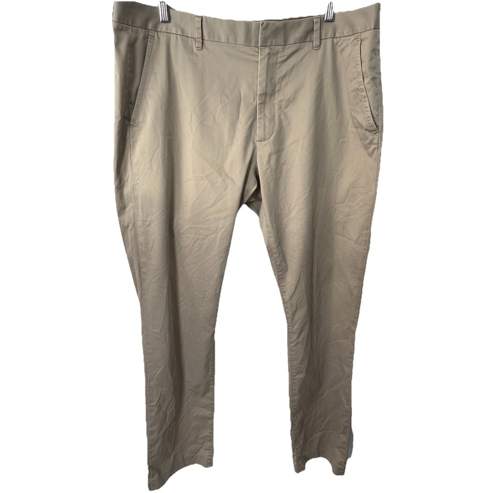 Bonobos Pants Mens 40x34 Tan Thursday Straight Stretch Golf Performance Slim Fit